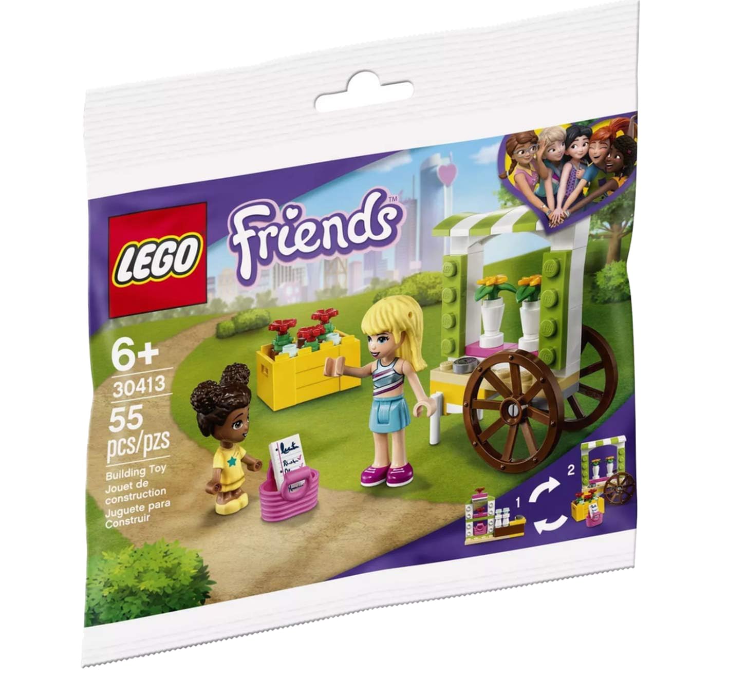 Amazon.com: Lego Friends Flower Cart Polybag Set 30413 (Bagged